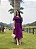 Vestido Midi Plissado Tule Roxo - Imagem 4
