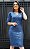 Vestido Tubinho Paetê Azul - Imagem 1
