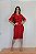 Vestido Tubinho Vermelho com Bordado - Imagem 2