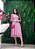 Vestido Midi Tule Listras Pink - Imagem 3