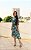 Vestido Mullet Tule Verde Floral - Imagem 1