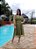 Vestido Tule Verde Oliva - Imagem 1
