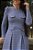 Vestido Com Pregas Tweed Azul Jeans - Imagem 3