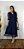 Vestido Maxi Midi Azul Marinho Tule - Imagem 2