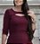 Blusa Marsala com Fenda - Imagem 2
