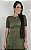 Vestido Maximidi Suede Verde Militar - Imagem 2