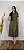 Vestido Maximidi Suede Verde Militar - Imagem 1