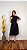 Vestido Midi Tule Preto Poás - Imagem 1