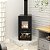 Calefator a Lenha / Vecta 26 / Preto / 35 m² - Imagem 4