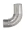 Cano Tipo Curva  / Curva 90° / Para Chaminé / Saída 135 mm / Inox - Imagem 1