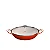 Panela Caçarola Baixa — Laranja — 30 cm — Tampa de Vidro — Cook&Chef — Mimo Style - Imagem 1