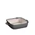 Panela Caçarola Quadrada — Cinza — 28 cm — Tampa de Vidro — Cook&Chef — Mimo Style - Imagem 2