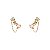 Brinco Earcuff Corrente em Ouro Amarelo 18K Candy - Imagem 1