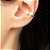 Piercing de Orelha Pérola Branca em Ouro 18K - Imagem 2