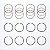 ANEL PISTAO GM/FIAT 1.8 8/16V - ASGM20A/0,50 - Imagem 1