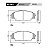 JOGO PASTILHA DE FREIO DIANTEIRA HONDA CIVIC SI I-VTEC 2.0L - Imagem 2