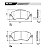 JOGO PASTILHA DE FREIO DIANTEIRA TOYOTA COROLLA - PD/669 - Imagem 2