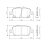 JOGO PASTILHA DE FREIO TRASEIRA CHEVROLET CRUZE 1.4 PD/1549 - Imagem 2