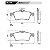 JOGO PASTILHA DE FREIO TRASEIRA FORD FOCUS, VOLVO C30, C70 - Imagem 2
