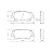 JOGO PASTILHA DE FREIO TRASEIRA HYUNDAI TUCSON, KIA SPORTAGE - Imagem 2