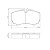 JOGO PASTILHA DE FREIO TRASEIRA IVECO DAILY 30S13 2.3 16V - Imagem 2