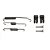 KIT REPARO MOLAS SAPATA FREIO TRASEIRO (1 RODA) NEW FIESTA - Imagem 1
