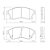 JOGO PASTILHA DE FREIO DIANTEIRA CHEVROLET CRUZE 1.8 16V - Imagem 2
