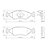 JOGO PASTILHA DE FREIO DIANTEIRA FORD COURIER, KA, FIESTA - Imagem 2