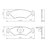 JOGO PASTILHA DE FREIO DIANTEIRA FORD FIESTA, FORD KA - P-55 - Imagem 2