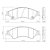 JOGO PASTILHA DE FREIO DIANTEIRA FORD RANGER 2.2 2.5 3.2 - Imagem 2