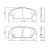 JOGO PASTILHA DE FREIO DIANTEIRA HYUNDAI HB20 1.0 12V P-1441 - Imagem 2