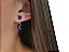 BRINCO EAR JACKET COM PEDRAS TOPÁZIO BANHADO A RÓDIO BRANCO - Imagem 2