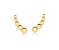 BRINCO EAR CUFF MEIAS BOLAS LISAS BANHADO A OURO - Imagem 1