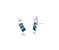 BRINCO EAR CUFF DEGRADÊ AZUL BANHADO A RÓDIO BRANCO - Imagem 1