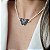 CHOKER EM PÉROLAS COM PINGENTE DE BORBOLETA CRAVEJADA - Imagem 2