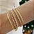 PULSEIRA MALHA SNAKE LISA BANHADA A OURO - Imagem 2
