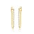 BRINCO RIVIERA CRISTAL BANHADO A OURO - Imagem 1