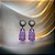 BRINCO LUXO GOTA ULTRAVIOLET FUSION BANHADO A RÓDIO NEGRO - Imagem 3