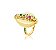 ANEL BÚZIO CRAVEJADO BANHADO A OURO - Imagem 1