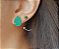 CONJUNTO GOTA ESMERALDA FUSION BAHADO A OURO - Imagem 3