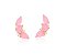 BRINCO EAR CUFF GOTAS LIGHT PINK FUSION BANHADO A OURO - Imagem 1