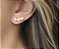 BRINCO EAR CUFF TRÊS GOTAS CRISTAIS BANHADO A OURO - Imagem 2