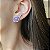 BRINCO EAR CUFF GOTA ULTRAVIOLETA FUSION BANHADO A RÓDIO NEGRO - Imagem 2