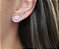 BRINCO EAR CUFF GOTA LIGHT PINK FUSION BANHADO A RÓDIO NEGRO - Imagem 2