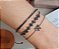 PULSEIRA COM PINGENTE BORBOLETA CRAVEJADA BANHADO A RÓDIO NEGRO - Imagem 2