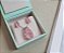CONJUNTO GOTA LIGHT PINK FUSION BANHADO A RÓDIO BRANCO - Imagem 2