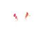 EAR CUFF MINI COM GOTAS EM DEGRADÊ ROSA BANHADO A OURO - Imagem 1