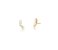 EAR CUFF MINI COM PEDRAS CRISTAIS BANHADO A OURO - Imagem 1