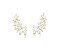BRINCO EAR CUFF COM PEDRAS GEOMÉTRICAS CRISTAIS BANHADO A OURO - Imagem 1