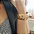 BRACELETE LARGO REDONDO RISCADO BANHADO A OURO - Imagem 2